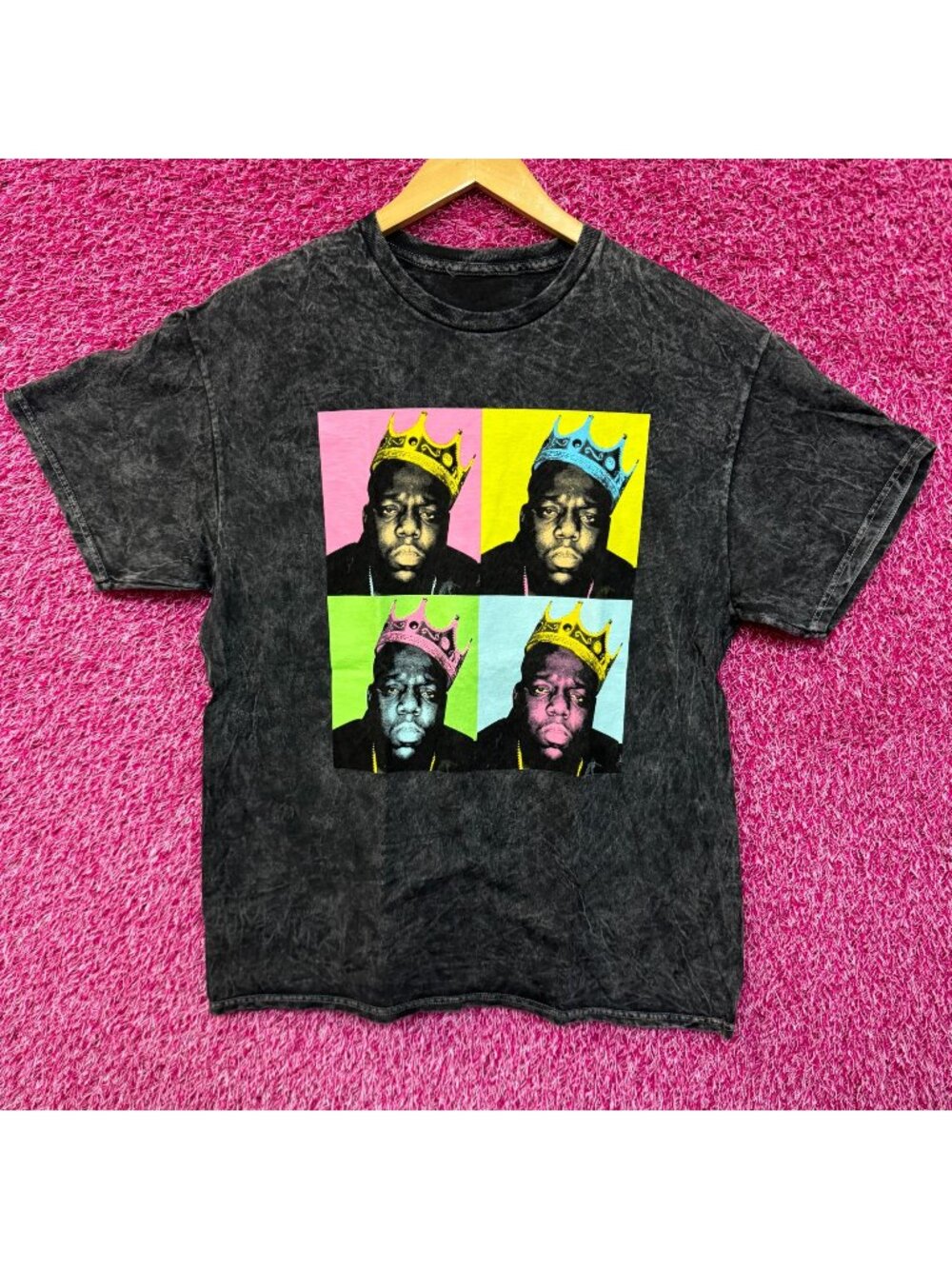 The Notorious BIG King of New York Pop Art Hip Hop Tee M